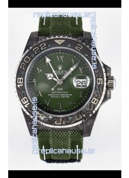 Rolex GMT Masters II Super Clone DiW Edition Swiss Replica Lightweight Carbon Casing Watch 
