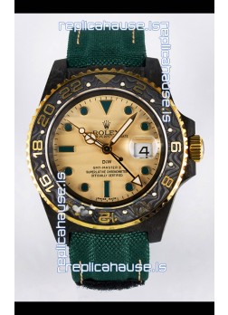Rolex GMT Masters II Super Clone DiW Edition Swiss Replica Lightweight Carbon Casing Watch 