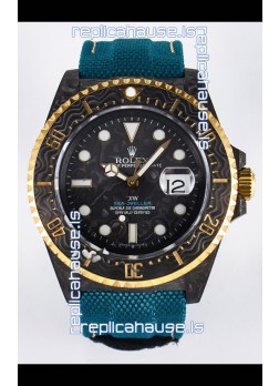 Rolex GMT Masters II Super Clone DiW Edition Swiss Replica Lightweight Carbon Casing Watch 