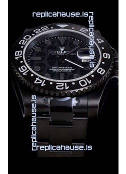 Rolex GMT Swiss "Titan Revenge" All Black Swiss Replica Watch Swiss ETA 3186 Movement 