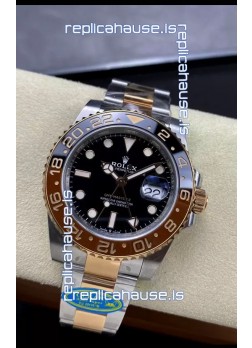 Rolex GMT Masters II M126711CHNR-0002 Everose Two Tone Gold Swiss Replica 1:1 Mirror Watch