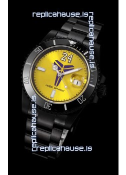 Rolex Submariner Swiss Kobe Bryant Edition Swiss Replica Watch in PVD Coated Case