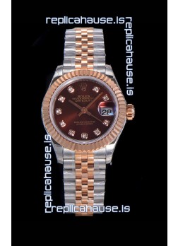 Rolex Datejust Ladies Swiss Watch in 904L Steel Casing - Swiss ETA Movement 1:1 Mirror Replica