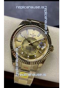 Rolex Sky-Dweller Yellow Gold Oyster 42MM 1:1 Mirror Replica Watch