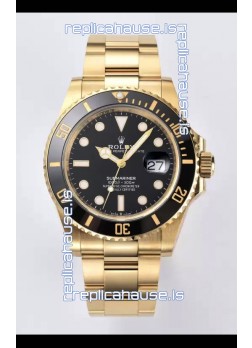 Rolex Submariner 41MM Date Ceramic Gold m126618ln - Replica 1:1 Mirror - Ultimate 904L Steel Watch