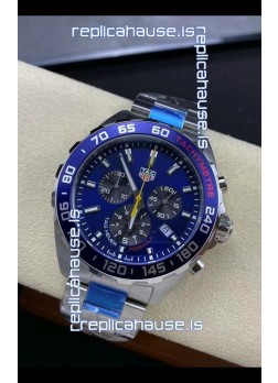 Tag Heuer F1 Edition Swiss Quartz Watch in Blue Dial Stainless Steel Casing 