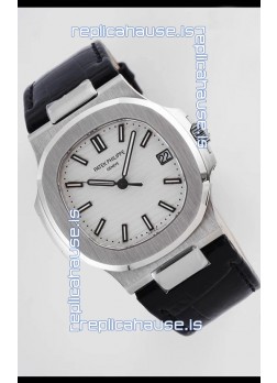 Patek Philippe Nautilus 5711/1A-011 1:1 Mirror Swiss Replica Watch in White Dial 904L Steel 