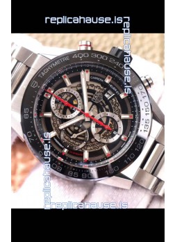 Tag Heuer Carrera Heuer 01 Swiss Replica Watch in Steel Casing/Strap