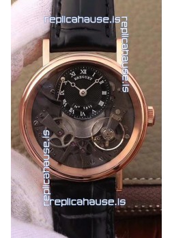 Breguet Tradition 7057BR/R9/9W6 Pink Gold Dual Tourbillon Swiss Replica Watch