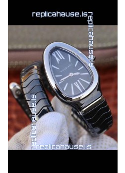 Bvlgari Serpenti Edition Black Ceramic Replica Watch in 1:1 Mirror Quality 