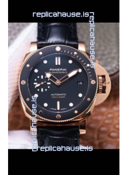 Panerai Submersible PAM974 Rose Gold 1:1 Mirror Quality Replica Swiss P9010 Movement