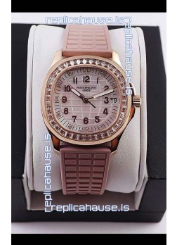 Patek Philippe Aquanaut LUCE 5072R-001 Swiss Replica Watch in Pearl Dial 35.6MM 