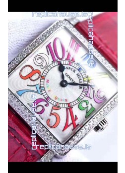 Franck Muller Master of Sqaure Ladies Quartz Replica Watch in Steel Case