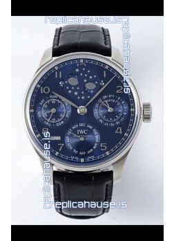 IWC Portuguese Perpetual Calendar Stainless Steel Swiss Replica Watch REF. IW503401
