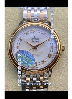 Omega De-Ville Two Tone Rose Gold Casing 1:1 Mirror Replica 33MM 
