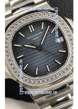 Patek Philippe Nautilus 5713/1G 904L Steel 2023 Updated Mirror Replica Watch - Blue Dial