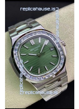 Patek Philippe Nautilus 5711 904L Steel 2023 Updated Mirror Replica Watch - Green Dial
