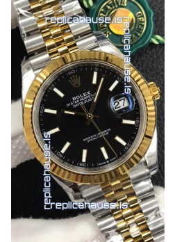 Rolex Datejust 126333 41MM Cal.3135 Swiss 1:1 Mirror Replica Watch in 904L Black Dial 