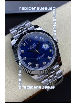 Rolex Datejust 126334 41MM ETA 3235 Swiss 1:1 Mirror Replica Watch in 904L Steel - Blue Dial