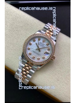 Rolex Datejust 278381 31MM Swiss Replica in 904L Steel Two Tone Rose Gold 1:1 Mirror Replica