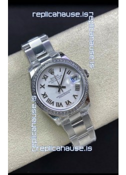 Rolex Datejust 278384 31MM Swiss Replica in 904L Steel in White Dial - 1:1 Mirror Replica