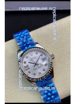 Rolex Datejust 179174 28MM Swiss Replica in 904L Steel in White Dial - 1:1 Mirror Replica