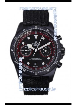 Tudor Pelagos FXD Chronograph Carbon Casing 1:1 Mirror Replica Black Dial in Nato Strap