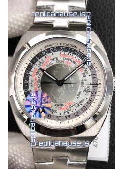 Vacheron Constantin Overseas World Time Edition White Dial Swiss Replica Watch 