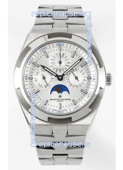 Vacheron Constantin Overseas Perpetual Calendar Ultra-Thin Steel Dial with Steel Strap