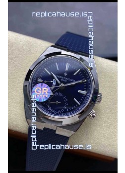 Vacheron Constantin Overseas Dual Time Stainless Steel  1:1 Mirror Swiss Replica Blue Dial