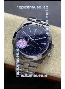 Vacheron Constantin Overseas Dual Time Stainless Steel  1:1 Mirror Swiss Replica Blue Dial