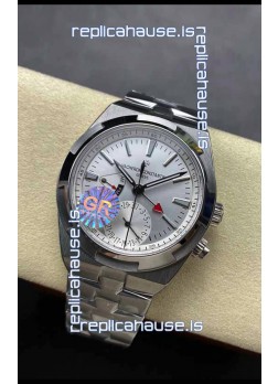 Vacheron Constantin Overseas Dual Time Stainless Steel  1:1 Mirror Swiss Replica Steel Dial
