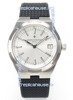 Vacheron Constantin Super Clone Overseas Edition Steel Casing and Dial in Rubber Strap