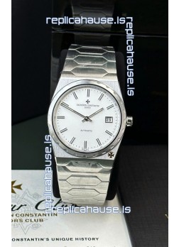 Vacheron Constantin Historiques 222 Super Clone 37MM Steel Casing Watch in White Dial 