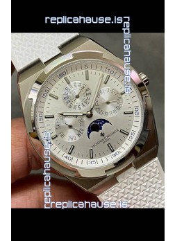 Vacheron Constantin Overseas Perpetual Calendar Ultra-Thin Steel Dial with Steel Strap