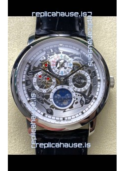 Vacheron Constantin Patrimony Traditionelle Skeleton Perpetual Calendar Swiss Replica Watch  