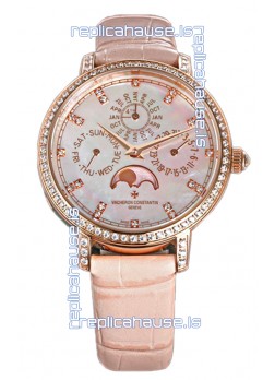Vacheron Constantin Traditionelle Perpetual Calendar Ultra-Thin Rose Gold Swiss Replica 