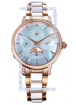 Vacheron Constantin Traditionelle Perpetual Calendar Ultra-Thin Rose Gold Swiss Replica 