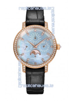 Vacheron Constantin Traditionelle Perpetual Calendar Ultra-Thin Rose Gold Swiss Replica 