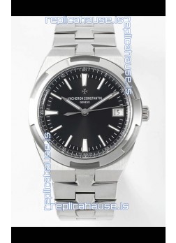 Vacheron Constantin Overseas 1:1 Mirror Swiss Replica Watch in Black Dial - Steel Strap