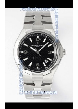Vacheron Constantin Overseas 1:1 Mirror Swiss Replica Watch in Black Dial - Steel Strap