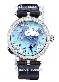 Van Cleef & Arpels Donde Des Papillons Stainless Steel Casing Swiss Movement Replica Watch 