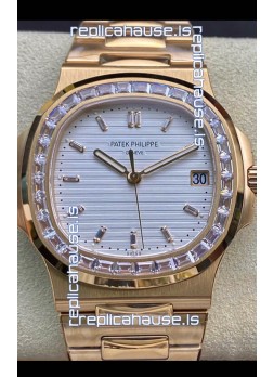 Patek Philippe Nautilus 5711/1R 1 1:1 Mirror Replica Watch in White Dial Rose Gold