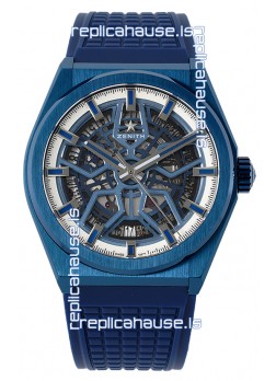Zenith Defy Classic Skeleton 41MM Blue Ceramic Men's Swiss Replica Watch