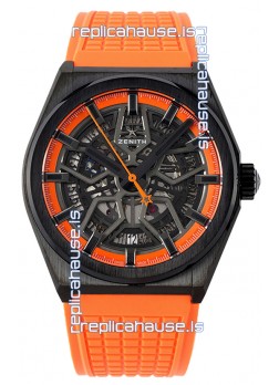 Zenith Defy Classic Skeleton 41MM Black Ceramic Men's Swiss Replica Watch
