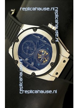 Hublot Big Bang King Power Tourbilon Japanese Replica Watch in Stainless Steel
