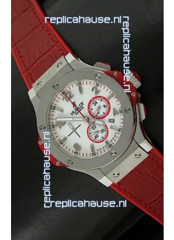 Hublot Big Bang Geneve Japanese Replica Watch in Aspen White Dial