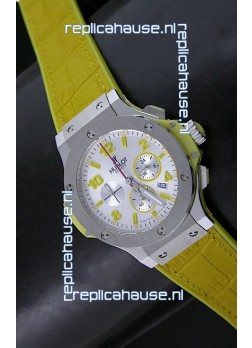 Hublot Big Bang Geneve Japanese Replica Watch in Aspen White Dial