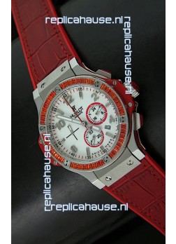 Hublot Big Bang Japanese Repica Watch in Red Strap