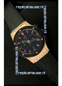 Hublot Big Bang Classic Fusion Chrono Quartz Watch with Ceramic Bezel